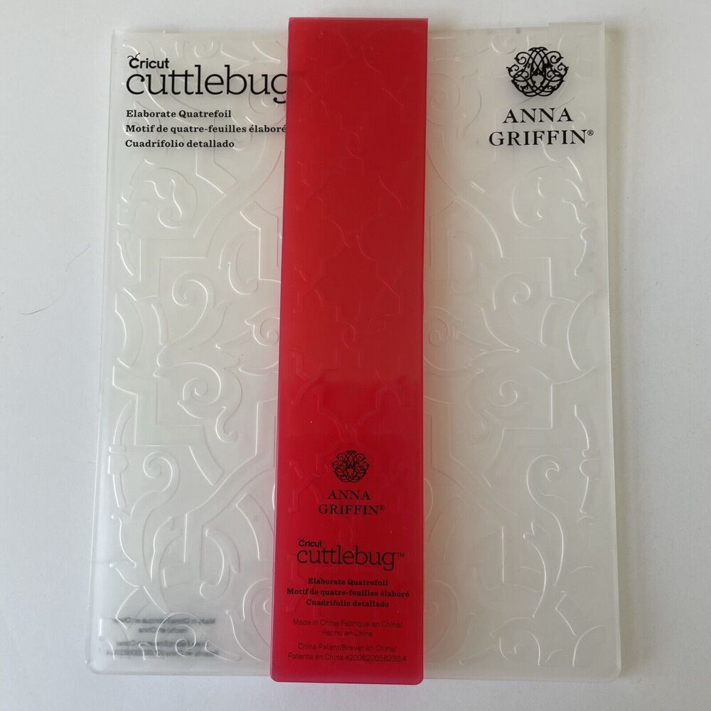 Cricut Cuttlebug Anna Griffin Elaborate Quatrefoil 4.5" x 5.5" Embossing Folder